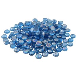 VidaXL Kleks szklany 17-19 mm Jasny niebieski kobaltowy Szkło
