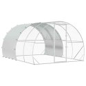 VidaXL Kurnik srebrny 400 x 300 x 200 cm Stal ocynkowana