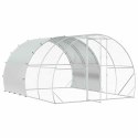 VidaXL Kurnik srebrny 400 x 300 x 200 cm Stal ocynkowana