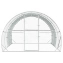 VidaXL Kurnik srebrny 400 x 300 x 200 cm Stal ocynkowana