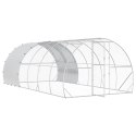 VidaXL Kurnik srebrny 600 x 300 x 200 cm Stal ocynkowana