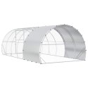 VidaXL Kurnik srebrny 600 x 300 x 200 cm Stal ocynkowana