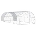 VidaXL Kurnik srebrny 800 x 300 x 200 cm Stal ocynkowana