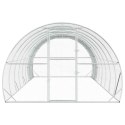VidaXL Kurnik srebrny 800 x 300 x 200 cm Stal ocynkowana