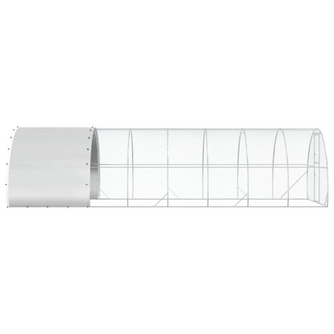 VidaXL Kurnik srebrny 800 x 300 x 200 cm Stal ocynkowana