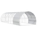 VidaXL Kurnik srebrny 800 x 300 x 200 cm Stal ocynkowana