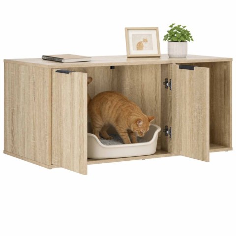VidaXL Meble dla kota dąb Sonoma 100 x 49 x 45 cm Drewno inżynieryjne