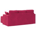 VidaXL Sofa Czerwone wino 178 x 134 x 80 cm Aksamit
