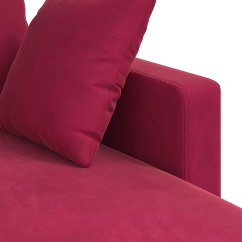 VidaXL Sofa Czerwone wino 178 x 134 x 80 cm Aksamit
