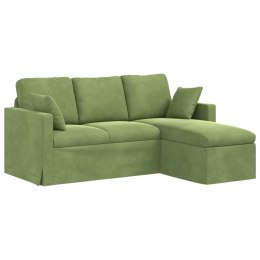 VidaXL Sofa Jasnozielony 178 x 134 x 80 cm Aksamit