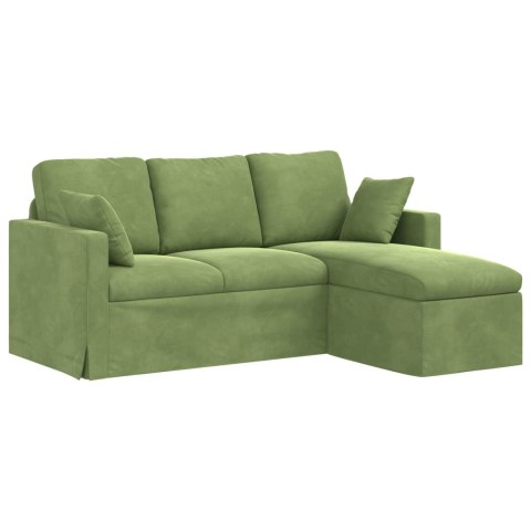 VidaXL Sofa Jasnozielony 178 x 134 x 80 cm Aksamit