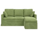 VidaXL Sofa Jasnozielony 178 x 134 x 80 cm Aksamit