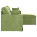 VidaXL Sofa Jasnozielony 178 x 134 x 80 cm Aksamit