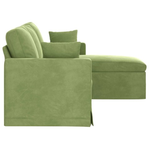 VidaXL Sofa Jasnozielony 178 x 134 x 80 cm Aksamit