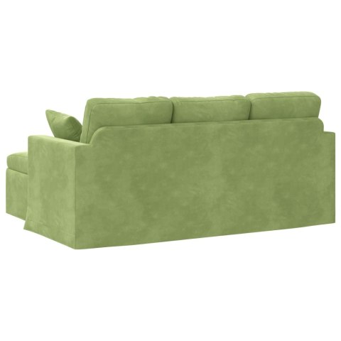 VidaXL Sofa Jasnozielony 178 x 134 x 80 cm Aksamit