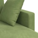 VidaXL Sofa Jasnozielony 178 x 134 x 80 cm Aksamit