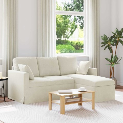VidaXL Sofa Kremowy 178 x 134 x 80 cm Aksamit