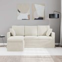 VidaXL Sofa Kremowy 178 x 134 x 80 cm Aksamit