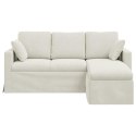 VidaXL Sofa Kremowy 178 x 134 x 80 cm Aksamit