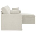 VidaXL Sofa Kremowy 178 x 134 x 80 cm Aksamit