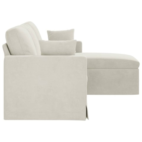 VidaXL Sofa Kremowy 178 x 134 x 80 cm Aksamit