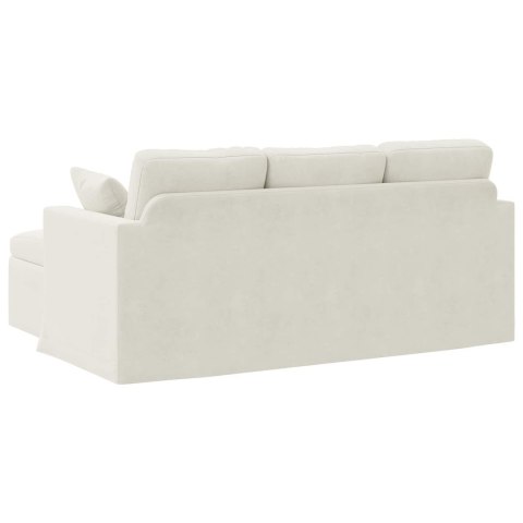VidaXL Sofa Kremowy 178 x 134 x 80 cm Aksamit