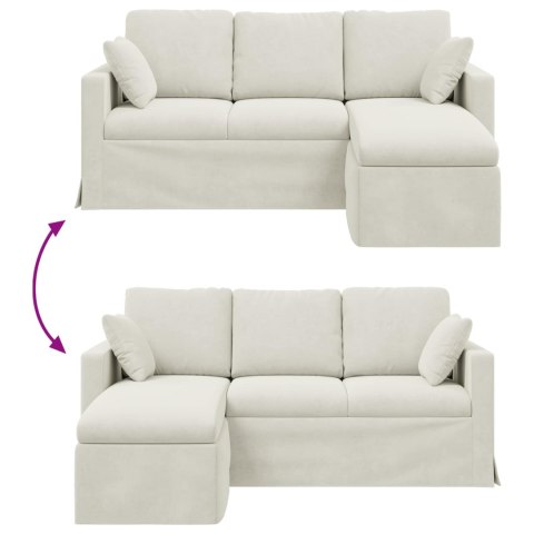 VidaXL Sofa Kremowy 178 x 134 x 80 cm Aksamit