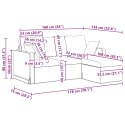 VidaXL Sofa Kremowy 178 x 134 x 80 cm Aksamit
