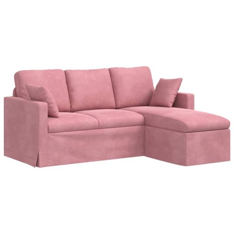 VidaXL Sofa Różowy 178 x 134 x 80 cm Aksamit