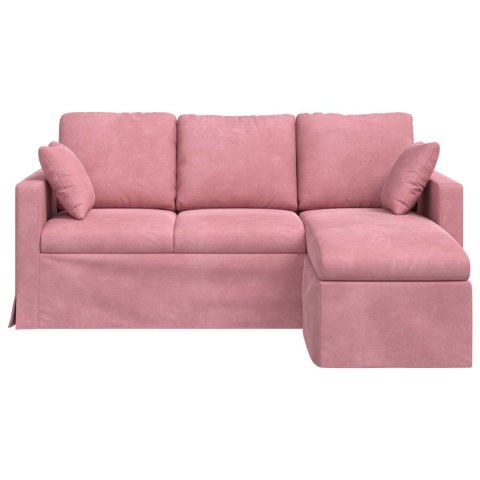 VidaXL Sofa Różowy 178 x 134 x 80 cm Aksamit