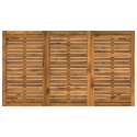VidaXL Stół barowy ogrodowy Naturalny i czarny 141 x 80,5 x 105 cm