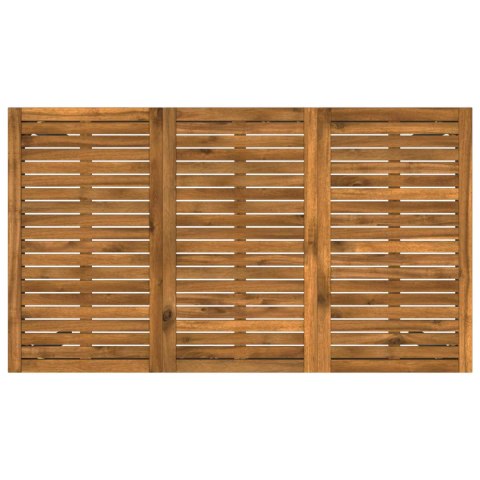 VidaXL Stół barowy ogrodowy Naturalny i czarny 141 x 80,5 x 105 cm