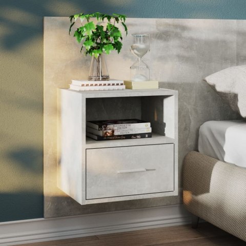 VidaXL Wiszące szafki nocne, 2 szt., szarość betonu