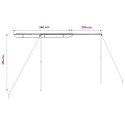 VidaXL Zadaszenie do kampera, 3,6 x 2 x 2,15 m, beżowe