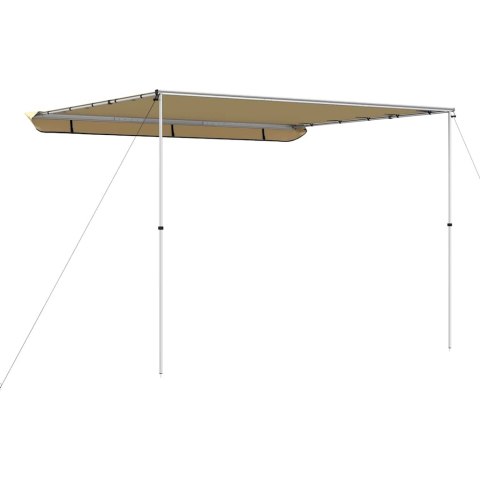 VidaXL Zadaszenie do kampera, 4 x 3 x 2,15 m, beżowe