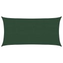 VidaXL Żagiel przeciwsłoneczny, 160 g/m², ciemnozielony, 2x3,5 m, HDPE