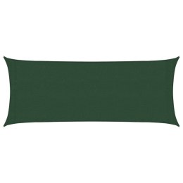 VidaXL Żagiel przeciwsłoneczny, 160 g/m², ciemnozielony, 2x5 m, HDPE