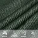 VidaXL Żagiel przeciwsłoneczny, 160 g/m², ciemnozielony, 2x5 m, HDPE