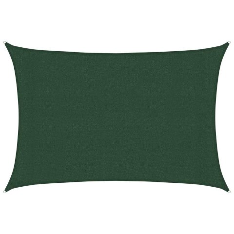 VidaXL Żagiel przeciwsłoneczny, 160 g/m², ciemnozielony, 3x4,5 m, HDPE