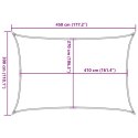 VidaXL Żagiel przeciwsłoneczny, 160 g/m², ciemnozielony, 3x4,5 m, HDPE