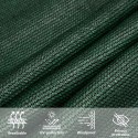 VidaXL Żagiel przeciwsłoneczny, 160 g/m², ciemnozielony, 3x4,5 m, HDPE