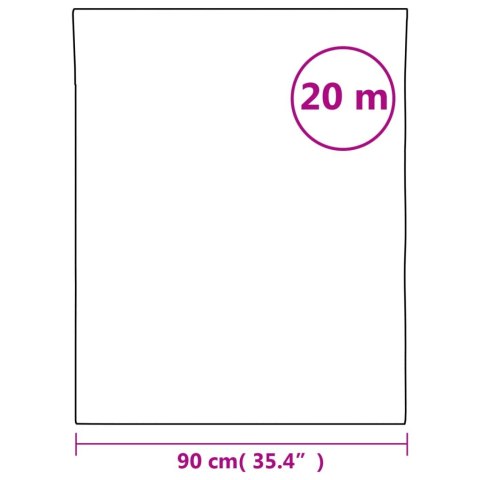 VidaXL Folia okienna, matowa, biała, 90x2000 cm, PVC