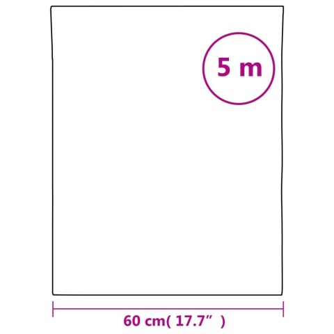 VidaXL Folia okienna, matowa, w paski, 60x500 cm, PVC