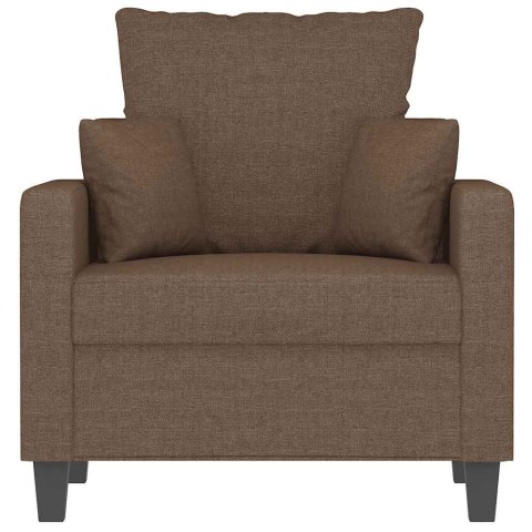 VidaXL Fotel, brązowy, 60 cm, obity tkaniną