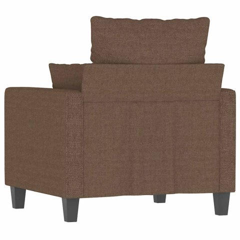 VidaXL Fotel, brązowy, 60 cm, obity tkaniną