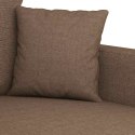 VidaXL Fotel, brązowy, 60 cm, obity tkaniną