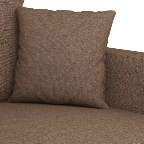 VidaXL Fotel, brązowy, 60 cm, obity tkaniną
