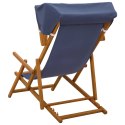 VidaXL Fotel ogrodowy 2 pcs 3 Pozycja Lite Drewno Eukaliptusowe