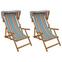 FOTEL OGRODOWY 2 PCS 3 POZYCJA LITE DREWNO EUKALIPTUSOWE