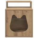 VidaXL Koty Dom Dąb artisian 42,5 x 40 x 53,5 cm Drewno inżynieryjne